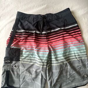 Billabong Men's Multicolor Striped Board Shorts